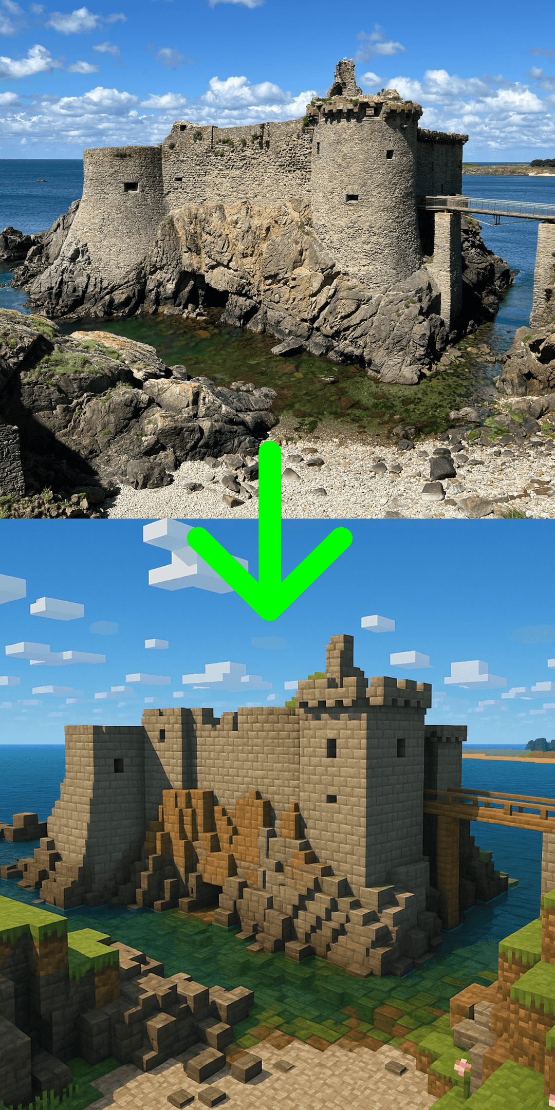 A minecraft castle